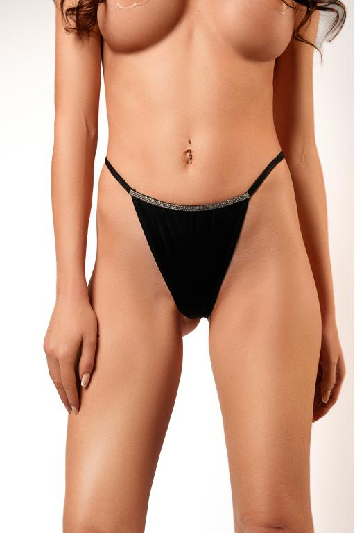 Трусики-стринги "Amor El" с кристаллами, М 